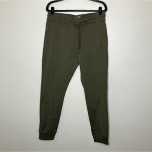 NWT BREAD & BOXERS Lounge Pant Joggers Olive Green 100% Cotton L